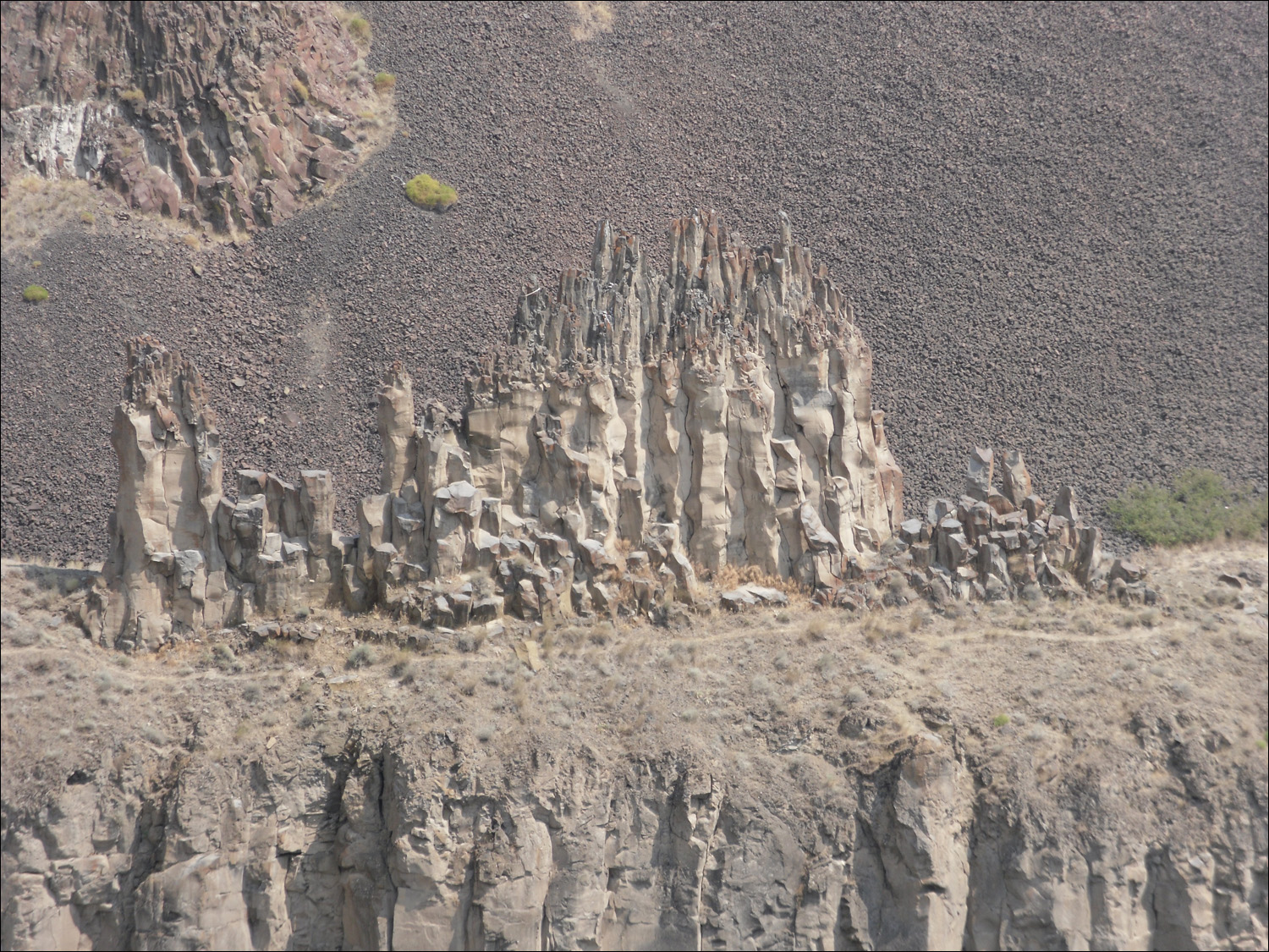 Washington State-Rock formation above Palouse Waterfall